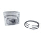 Piston + Set segmenti (0,50 - Diametru: 88,50 mm): LOMBARDINI / LDW 1603 / LDW 2204