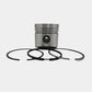 Piston + Set segmenti (0,50 - Diametru: 90,50 mm): RUGGERINI / RD 220 / RD 900 / RD 901