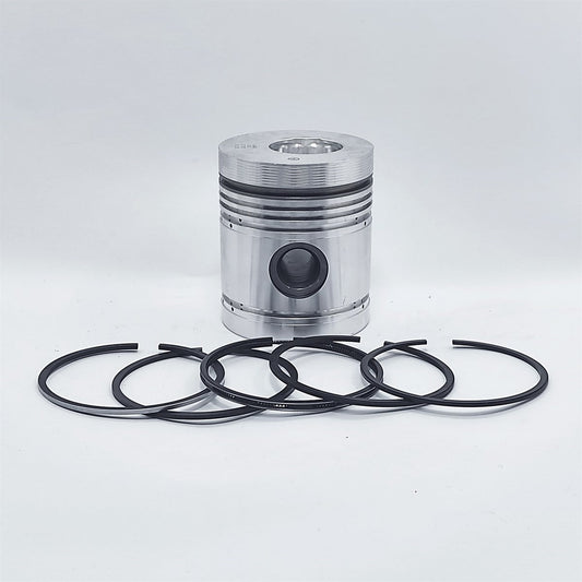 Piston + Set segmenti (STD - Diametru: 107,95 mm - CU ALFIN): LISTER / HR-4 / HR-6 / HRA-4 / HRA-6 / HRW-4 / HRW-6 / Nr. referinta: 572-S50122
