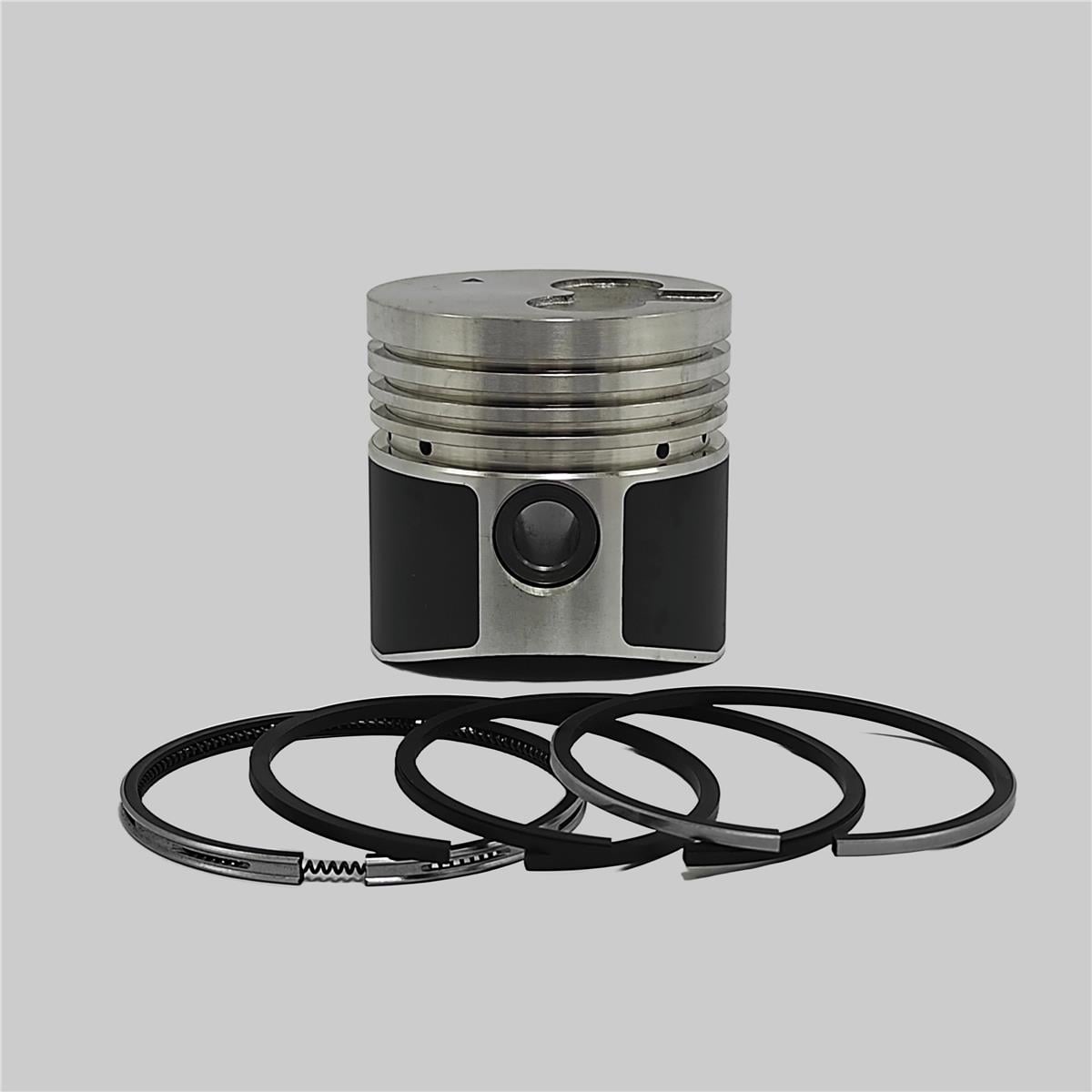 Piston + Set segmenti (STD - Diametru: 68,00 mm): MITSUBISHI / K3B / K4B