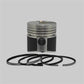 Piston + Set segmenti (STD - Diametru: 73,00 mm): MITSUBISHI / K3D / K4D