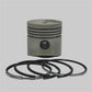 Piston + Set segmenti (STD - Diametru: 73,00 mm): MITSUBISHI / K3D / K4D