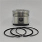 Piston + Set segmenti (STD - Diametru: 76,00 mm - Diametru 18 PIN): MITSUBISHI / L2E / L3E