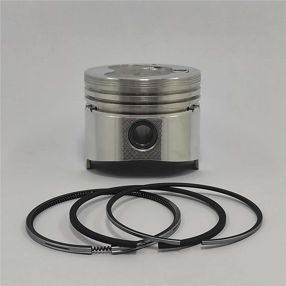 Piston + Set segmenti (STD - Diametru: 76,00 mm - Diametru 18 PIN): MITSUBISHI / L2E / L3E