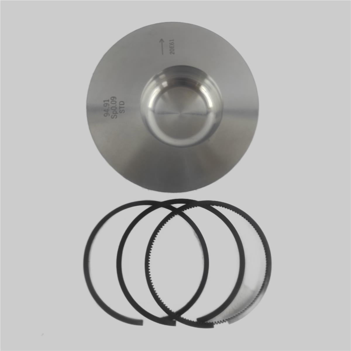 Piston + Set segmenti (STD - Diametru: 92.00 mm): DEUTZ / F1L 411 D / F2L 411 D