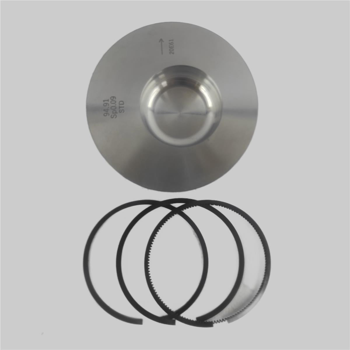 Piston + Set segmenti (STD - Diametru: 92.00 mm): DEUTZ / F1L 411 D / F2L 411 D