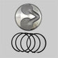 Piston + Set segmenti (STD - Diametru: 95,00 mm): DEUTZ / F1L 712 / F2L 712 / F3L 712 / F4L 712 / F6L 712