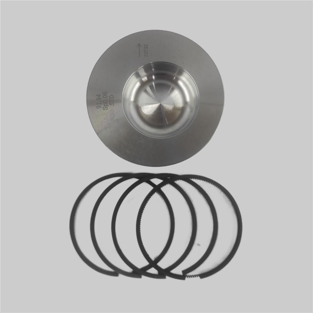 Piston + Set segmenti (STD - Diametru: 95,00 mm): DEUTZ / F1L 210