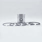 Piston + Set segmenti (STD - Diametru: 95,25 mm): LISTER / ST-1 / ST-2 / ST-3 / TS-1 / TS-2 / TS-3 / Nr. referinta: 570-12840 / 201-80157
