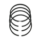 Set segmenti piston (STD - Diametru: 68,00 mm): MITSUBISHI/K3B/K4B