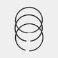 Set segmenti piston (STD - Diametru: 84.00 mm): YANMAR / 3JH3 / 4JH3 / 4JH4 / Nr. referinta: 729692-22500 / 129673-22501
