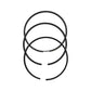 Set segmenti piston (STD - Diametru: 84.00 mm): YANMAR / 3JH3 / 4JH3 / 4JH4 / Nr. referinta: 729692-22500 / 129673-22501