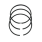 Set segmenti (STD - Diametru: 94,00 mm): MITSUBISHI/S4S/S6S