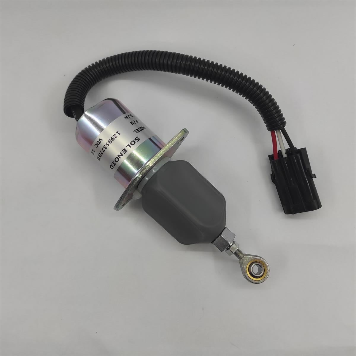 Solenoid oprire (tăierea combustibilului): YANMAR / 4TNE94 / 4TNE98 (BOBCAT) / Nr. referinta: 129953-77803 / 129953-77810