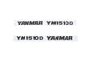 Bonnet decal sticker set Yanmar YM1510