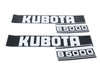 Bonnet decal sticker set Kubota B5000