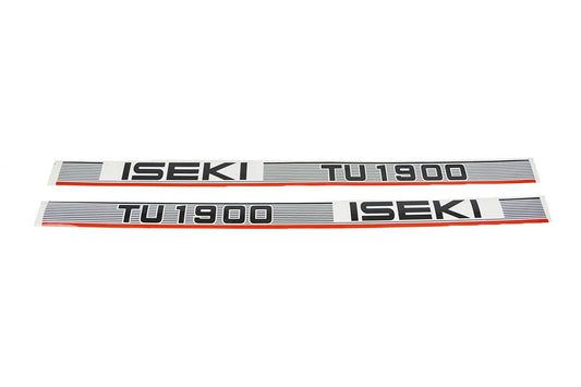Iseki Bonnet decal sticker set TU1900