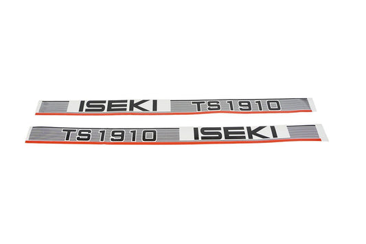 Bonnet decal sticker set Iseki TS1910