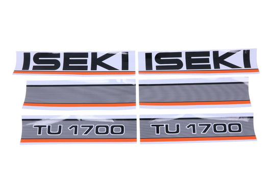 Bonnet decal sticker set Iseki TU1700