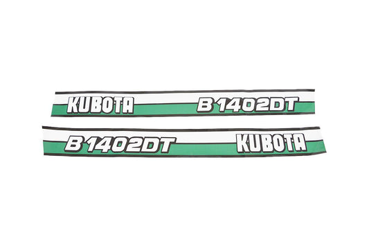 Bonnet decal sticker set Kubota B1402