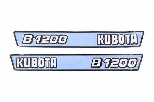 Bonnet decal sticker set Kubota B1200