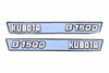 Bonnet decal sticker set Kubota B1500