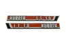 Bonnet decal sticker set L1-18