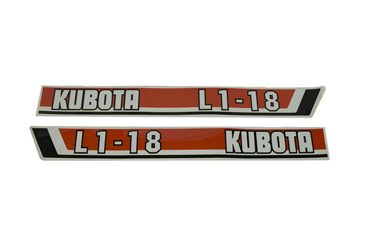 Bonnet decal sticker set L1-18