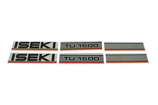 Bonnet decal sticker set Iseki TU1600
