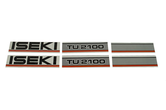 Bonnet decal sticker set Iseki TU2100