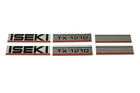 Bonnet decal sticker set Iseki TX1210