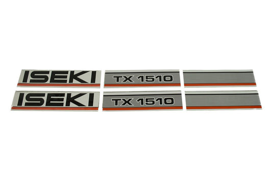 Bonnet decal sticker set Iseki TX1510