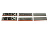 Bonnet decal sticker set Iseki TL1900