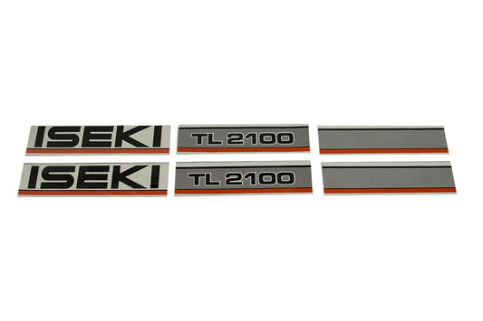 Bonnet decal sticker set Iseki TL2100