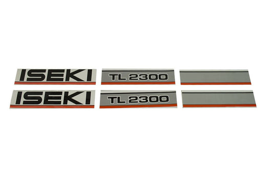 Bonnet decal sticker set Iseki TL2300