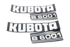 Bonnet decal sticker set Kubota B6001