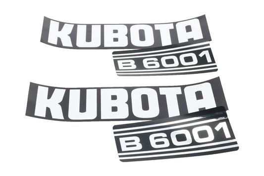 Bonnet decal sticker set Kubota B6001