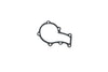 Gasket water pump Kubota Z482, D662, D722, D782,  D902