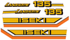 Bonnet decal sticker set Iseki Landhope TU135
