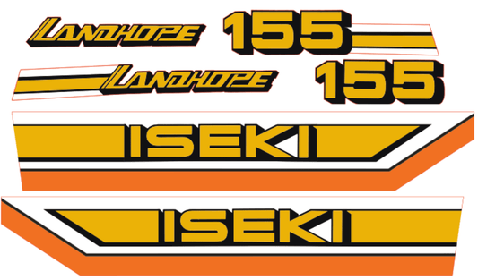 Bonnet decal sticker set Iseki Landhope TU155