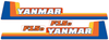 Bonnet decal sticker set Yanmar F15