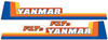 Bonnet decal sticker set Yanmar F17