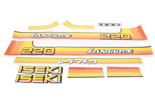 Bonnet decal sticker set Iseki Landhope TU220