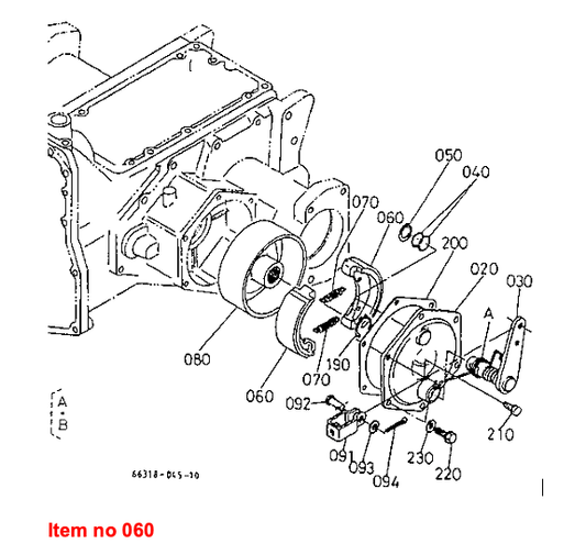 Set brake shoes Kubota B20, B1600, B2150, B8200, B9200