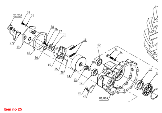 Venting final drive Captain, Startrac,
