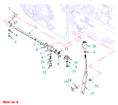 Garnitură activare 4WD Captain 273, Startrac 273,