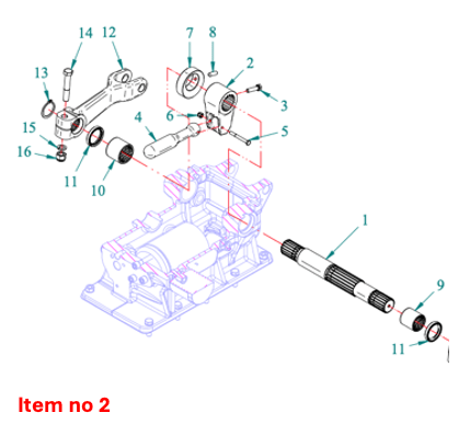 Manetă de ridicare, manetă Axle Captain 273, Startrac 273,