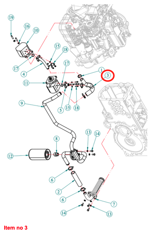 Suction line hydraulic pump Captain, Startrac, Antonio Carraro, Agritech,