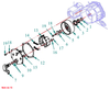 Brake shoe Captain 200DI, 250DI, 260, 273, 280, 280DX, (old version)