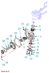 Bush for vertical housing 4WD Captain 260 (7G),